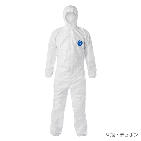 (デュポン アゼアス) タイベックソフトウェア II 型 (10着) (防護服 保護服 作業服) - 1